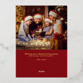 神への栄光の宗教クリスチャン2写真スクリプト 箔シーズンカード (裏面)