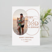 神への栄光の宗教クリスチャン2写真スクリプト 箔シーズンカード (立ち正面)
