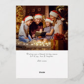 神への栄光の宗教クリスチャン2写真スクリプト 箔シーズンカード (裏面)