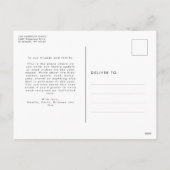 神への栄光の宗教的な1つの写真クリスマスモダン シーズンポストカード (裏面)