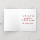 神への栄光クリスマス 箔シーズンカード (内側レイダウン)