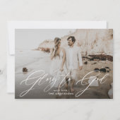 神への栄光スクリプトオーバーレイ宗教写真 シーズンカード (正面)