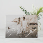 神への栄光スクリプトオーバーレイ宗教写真 シーズンカード (スタンド正面)