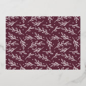 神への栄光スクリプトオーバーレイ宗教写真 箔シーズンカード (裏面)