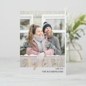 神への栄光スクリプトクリスマスマスタードのプレイド写真 シーズンカード (スタンド正面)