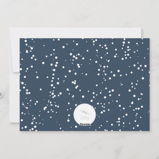 神への栄光スクリプト宗教的なクリスマスフォト シーズンカード (裏面)