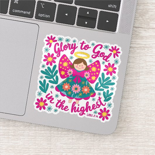 神への栄光ステッカー シール (詳細)