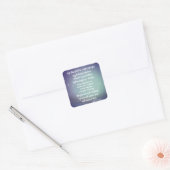 神への栄光ルーク聖書の聖句クリスマス スクエアシール (封筒)