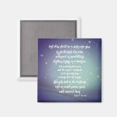 神への栄光ルーク聖書の聖句クリスマス マグネット (正面/裏面)