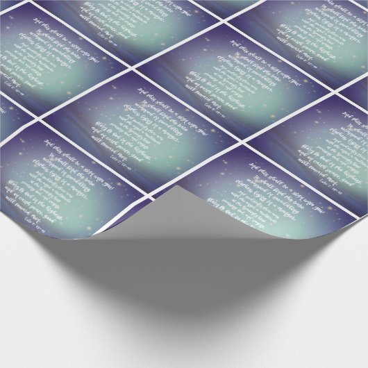 神への栄光ルーク聖書の聖句クリスマス ラッピングペーパー (角)