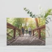 神への栄光1写真の宗教的なクリスマス シーズンカード (スタンド正面)