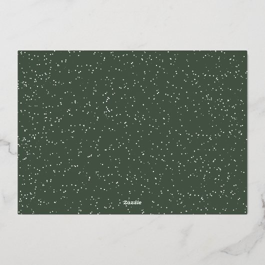 神への栄光1写真の宗教的なクリスマス 箔シーズンカード (裏面)