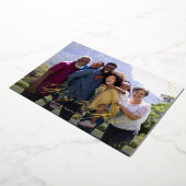 神への栄光1写真の宗教的なクリスマス 箔シーズンカード (回転した状態)