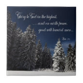 神への栄光 – ルカ2:14 タイル (正面)