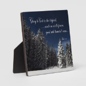 神への栄光 – ルカ2:14 フォトプラーク (正面)