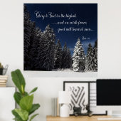 神への栄光 – ルカ2:14 ポスター (ホームオフィス)