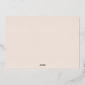 神への栄光 | 宗教的なクリスマスの金ゴールド写真 箔シーズンカード (裏面)