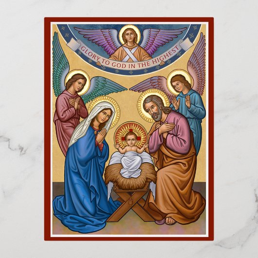 神への栄光 箔シーズンポストカード (正面)