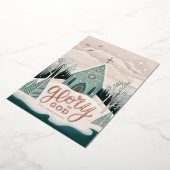 神への栄光 | 金ゴールド聖降誕教会 箔シーズンカード (回転した状態)