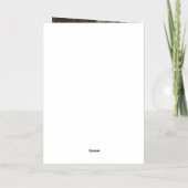 神への栄光 | 2枚のエレガントフォトクリスマスシルバー 箔シーズンカード (裏面)