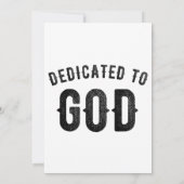 神への献身 クール オーダーメイド 黒文字 招待状 (裏面)