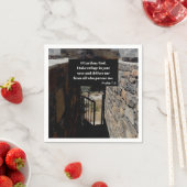 神への皈依詩篇7:1聖書の聖句 スタンダードカクテルナプキン (インサイチュ)