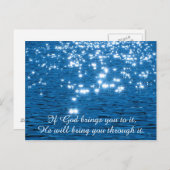 神もしがキリスト教の引用文 ポストカード (正面/裏面)