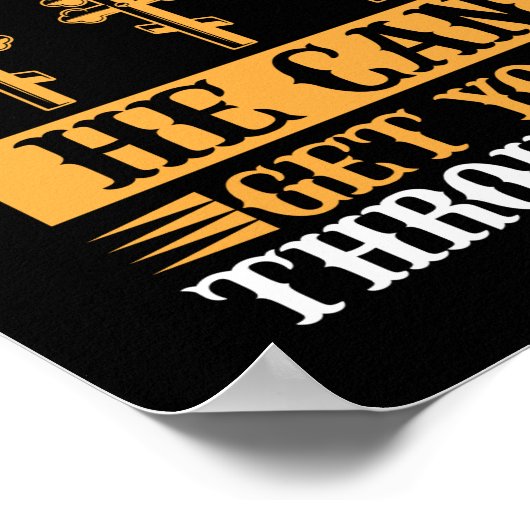 神もしが導き入れ、それを通してあなたを得る。 ポスター (角)