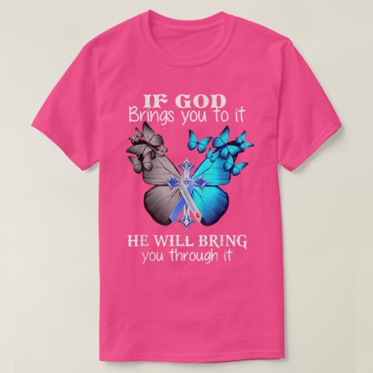 神もしが汝らを導く Tシャツ (デザイン正面)