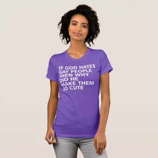 神もしはゲイの人々をなぜ可愛いLGBTQ Tシャツ (正面フル)