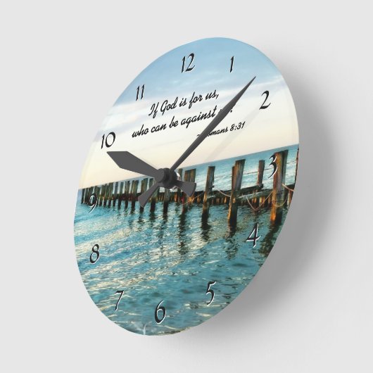 神もしはローマ人に逆らうことができる私たちのためにある8:31 ラウンド壁時計 (傾斜)