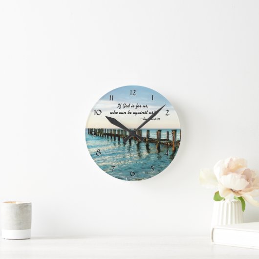 神もしはローマ人に逆らうことができる私たちのためにある8:31 ラウンド壁時計 (ホーム)