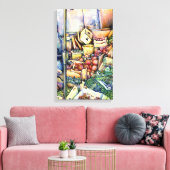 神もしは善を成し遂げた、彼女は保 キャンバスプリント (インサイチュ (リビング))