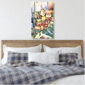 神もしは善を成し遂げた、彼女は保 キャンバスプリント (インサイチュ (寝室))