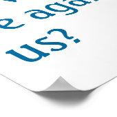 神もしは我々のためにある誰が我々に不利になることができるか。 ポスター (角)