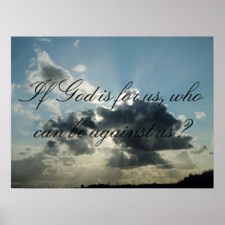 神もしは我々のためにある誰が我々に不利になることができるか。 ポスター