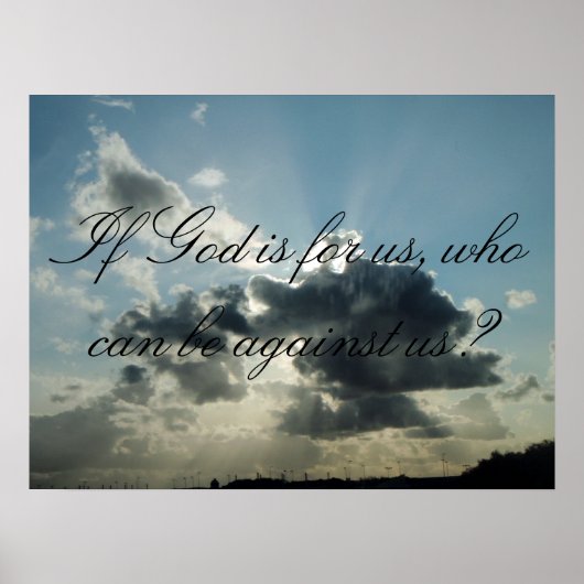 神もしは我々のためにある誰が我々に不利になることができるか。 ポスター (正面)