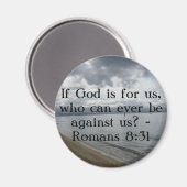 神もしは我々のためにある誰が我々に反対できるのか? マグネット (正面/裏面)