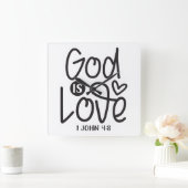 神もしは私たちのために私たちに反対できる者か？ローマ8: スクエア壁時計 (ホーム)