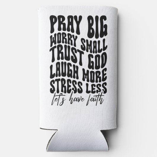 神もしは私たちのために私たちに反対できる者か？ローマ8: スリム缶クーラー (裏面)