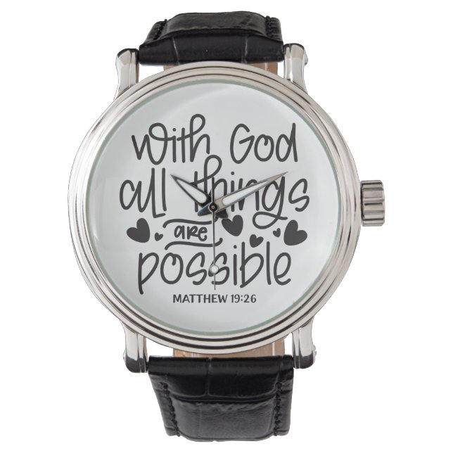 神もしは私たちのために私たちに反対できる者か？ローマ8: 腕時計 (正面)