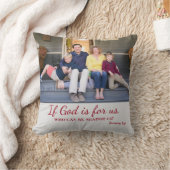 神もしは私たちクリスチャンの家族の写真 クッション (ブランケット)
