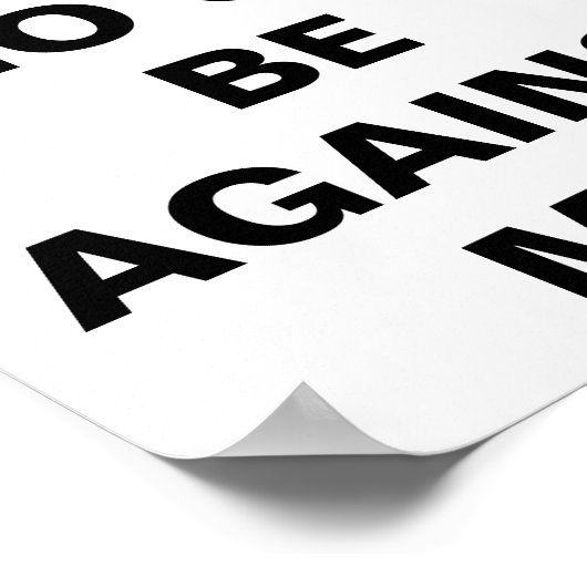 「神もしは私のために…」 ポスター (角)