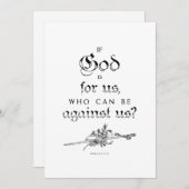 神もしは私達の聖書の引用文グリーティングカード シーズンカード (正面/裏面)