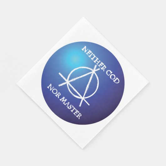 神もマスターも無政府状態のシンボル スタンダードランチョンナプキン (角)