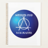 神もマスターも無政府状態のシンボル プランナー手帳 (正面)