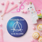 神もマスターも無政府状態のシンボル ペーパープレート (パーティー)