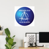 神もマスターも無政府状態のシンボル ポスター (ホームオフィス)