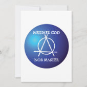 神もマスターも無政府状態のシンボル 招待状 (正面)