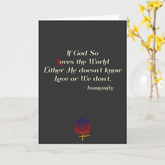 神よもしり愛する世界悔やみや弔慰引用文 カード (黄色い花)